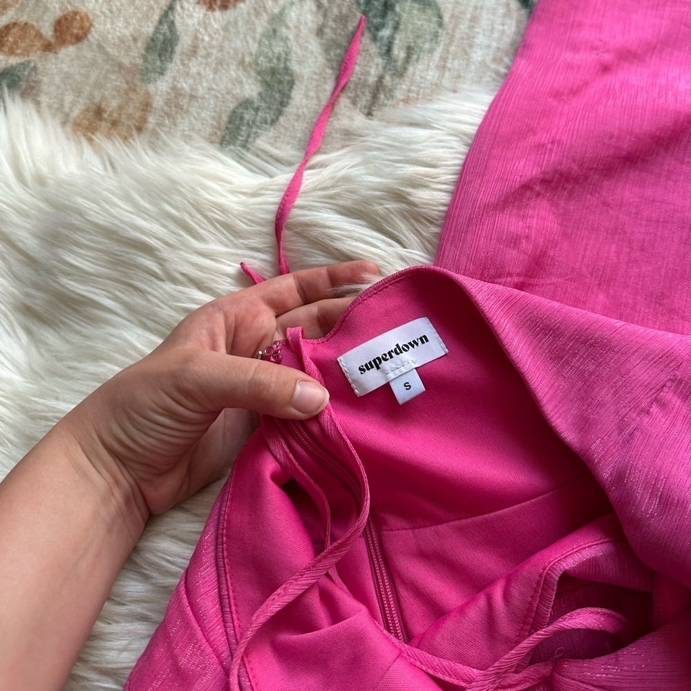 SUPERDOWN Sarah Halter Jumpsuit In Pink - Picture 5 of 6